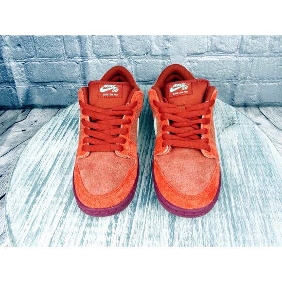 Nike SB Dunk Low Pro PRM Mystic Red/Emerald Rise Women 8 NIB - Picture 4 of 13